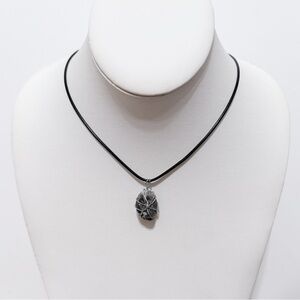 Marbled Grey Stone Necklace